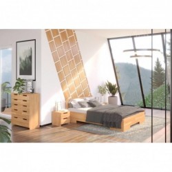 Łóżko drewniane bukowe ze skrzynią Skandica Spectrum Maxi & ST