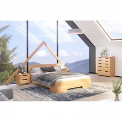 Łóżko drewniane bukowe ze skrzynią Skandica Spectrum Maxi & Long ST